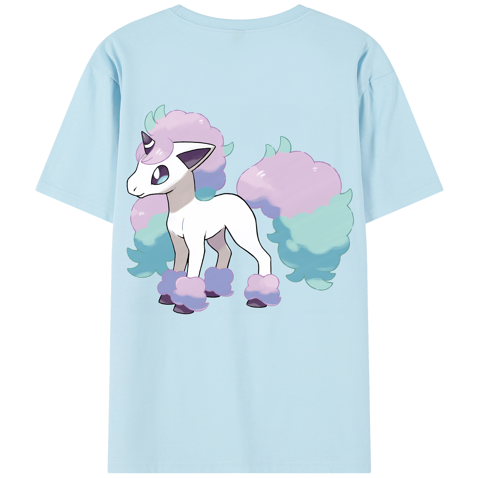 （画像用） ポケットモンスター Pokémon 綿100％半袖Tシャツ（背面プリント）